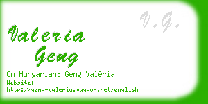 valeria geng business card